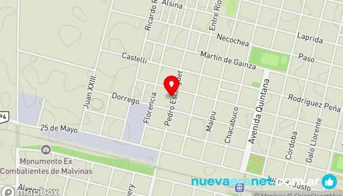 mapa de Panaderia Dulcinea Panadería en Laboulaye