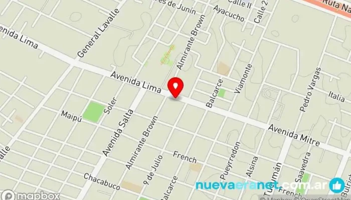 mapa de Panadería Dulzuras y Más Panadería en Mendoza