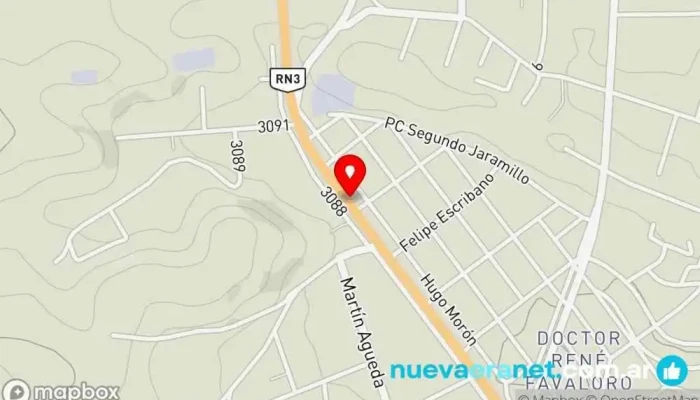 mapa de PANADERÍA ebenezer Panadería en Chubut