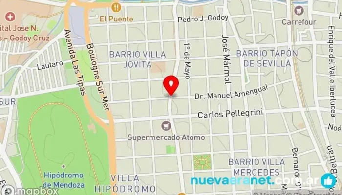 mapa de Panadería El Ángel Panadería en Godoy Cruz