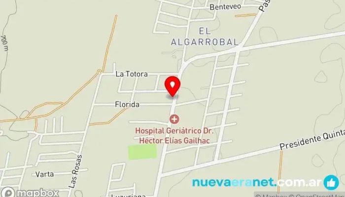 mapa de Panaderia El Angel Panadería en Las Heras