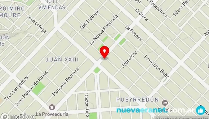mapa de Panadería El Artesano Panadería en Comodoro Rivadavia