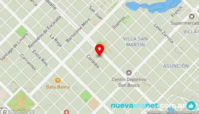 mapa de Panadería El Cerro Panadería en Resistencia