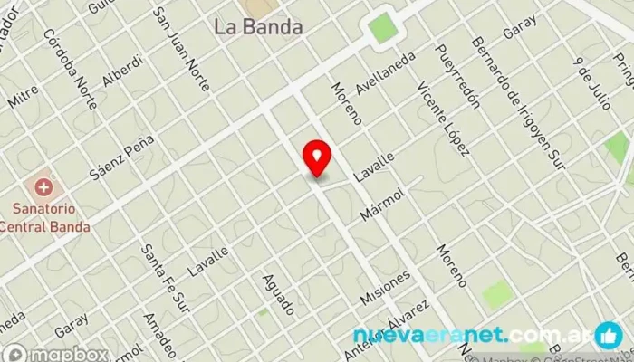 mapa de Panadería El chaqueño Panadería en La Banda