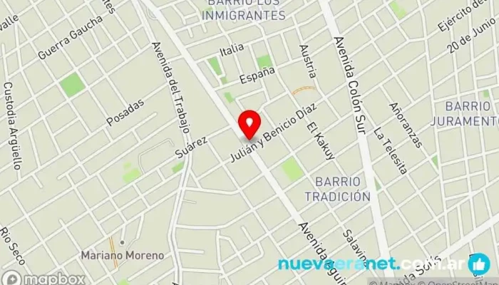 mapa de Panadería EL ITALIANO Panadería, Pastelería en Santiago del Estero