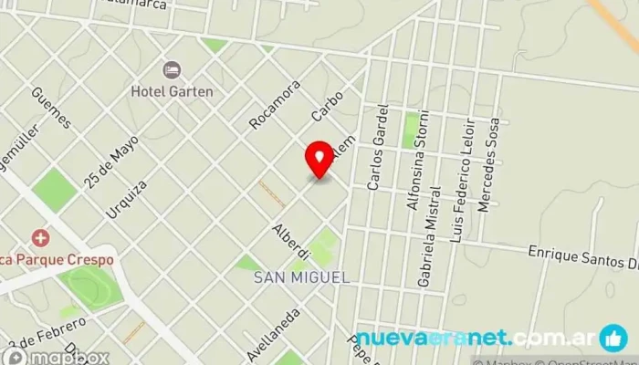 mapa de Panaderia El Milagro Tienda de alimentación en Crespo