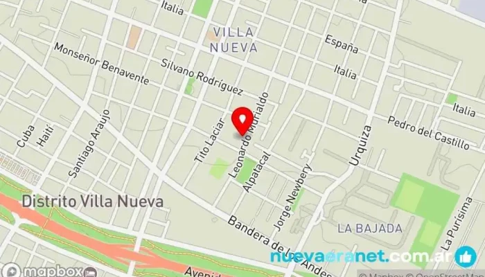mapa de Panadería El Molino Panadería en Villa Nueva