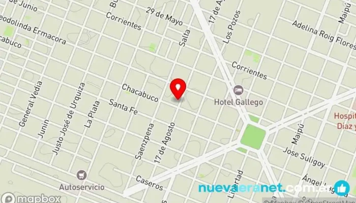 mapa de PANADERIA El MOLINO Panadería en Machagai