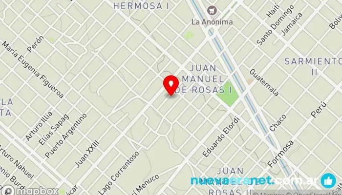 mapa de Panaderia El Nuevo Milenio Panadería en Centenario