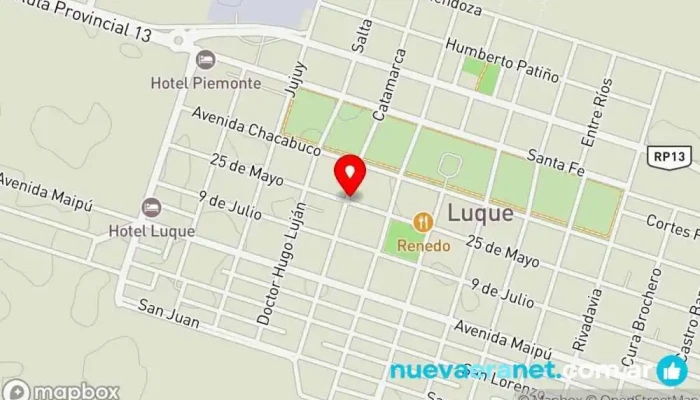 mapa de PANADERIA EL OBRERO Panadería en Luque