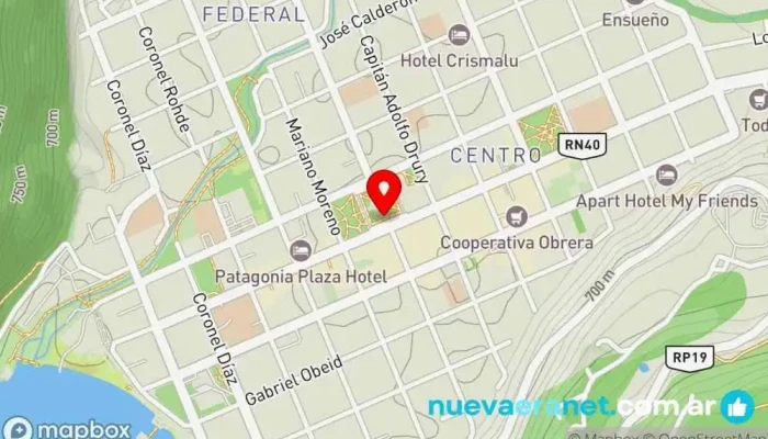 mapa de Panadería El Pacto Panadería en San Martín de los Andes