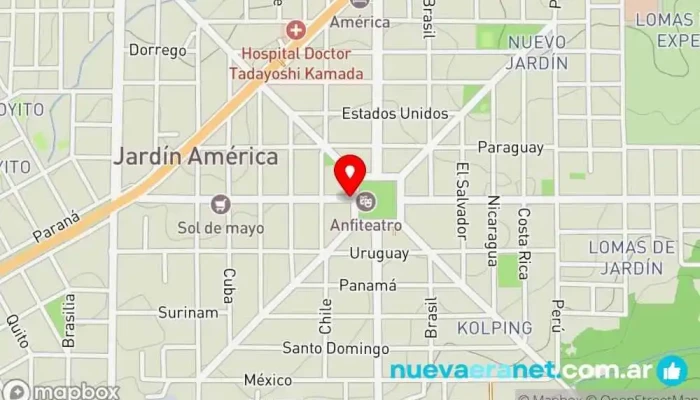 mapa de panaderia el paisanito Panadería en Jardín America