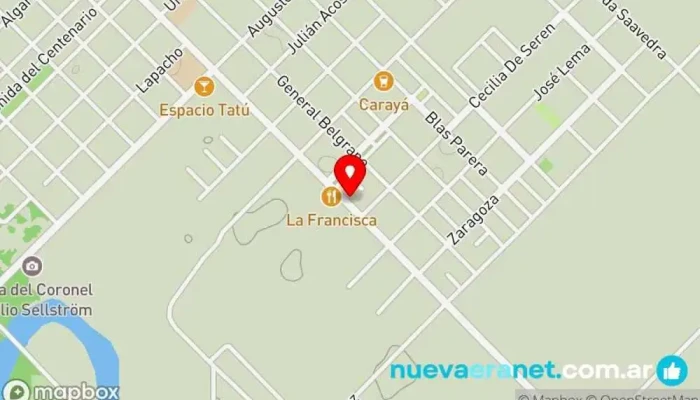 mapa de PANADERÍA EL REY Panadería en Col. Benítez