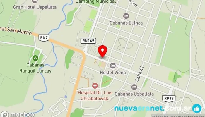 mapa de Panadería El rincón de Berazategui Panadería en Uspallata