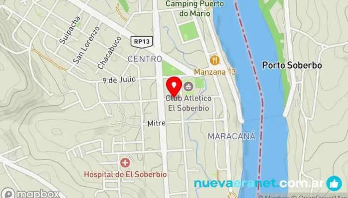 mapa de Panadería El Soberbio Tienda de alimentación en El Soberbio