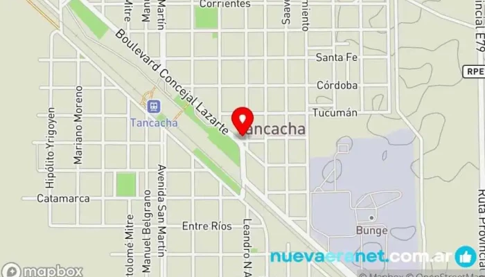 mapa de Panaderia El Sol Panadería en Tancacha