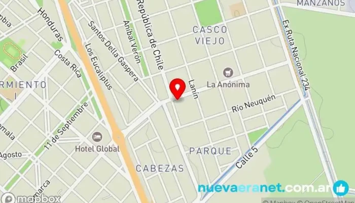 mapa de Panadería el Trigal Panadería en Centenario