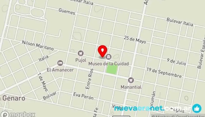mapa de Panaderia El Trigal Panadería en San Genaro Nte.