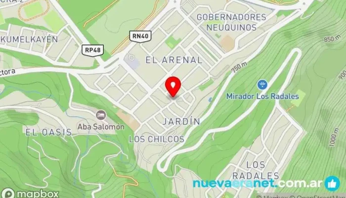 mapa de Panadería El Trigal Panadería en San Martín de los Andes