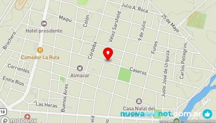 mapa de Panadería El Turco Panadería en Villa Santa Rosa