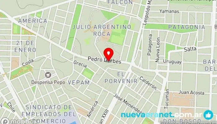 mapa de Panaderia El viejo molino Panadería en Puerto Madryn