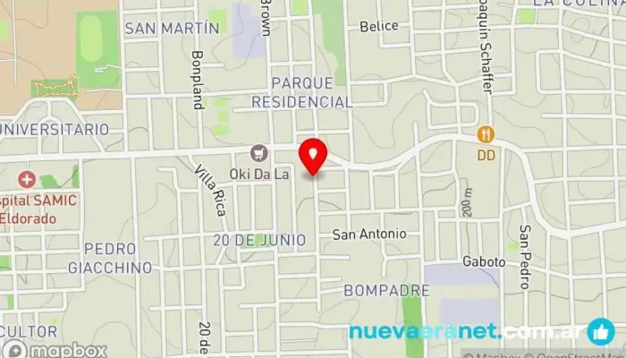 mapa de Panaderia Emanuel Panadería en Eldorado
