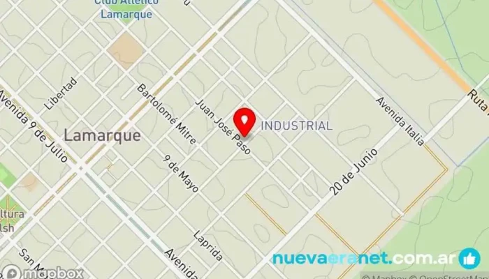 mapa de Panaderia Emicar Panadería en Lamarque