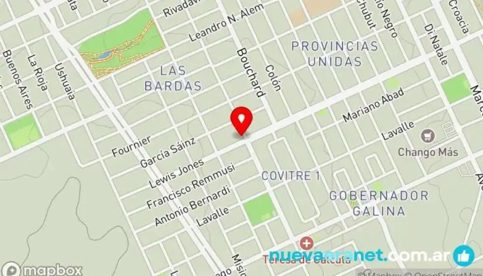 mapa de Panadería Entre Ríos Panadería en Puerto Madryn