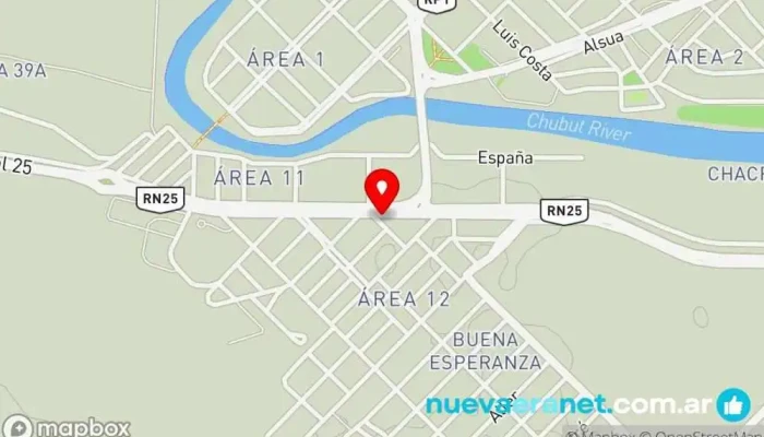 mapa de Panaderia Esperanza Panadería en Rawson