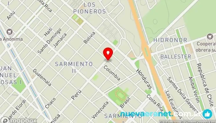 mapa de Panadería Estefi Panadería en Centenario