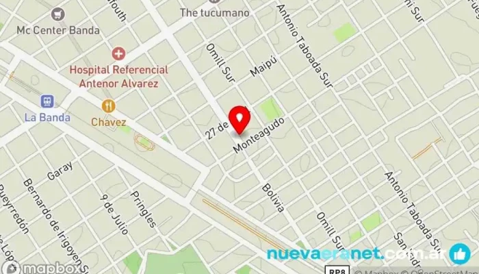 mapa de Panadería Eugenio Panadería en La Banda