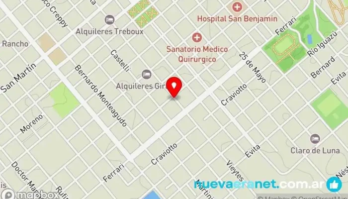 mapa de Panaderia Ezequiel Panadería en Colón