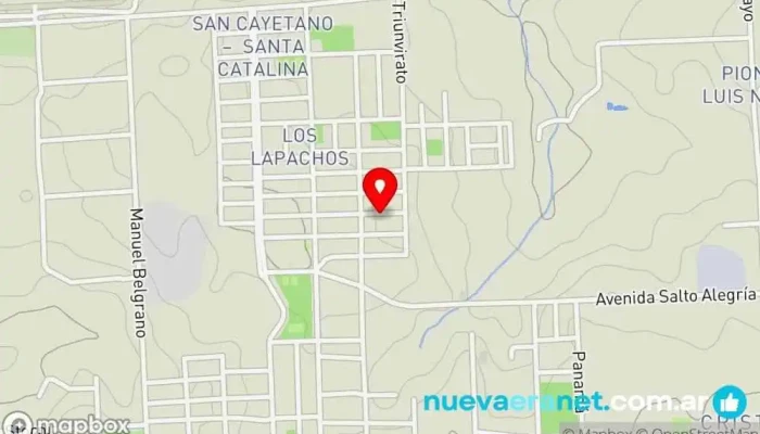 mapa de Panaderia Faby Panadería en Eldorado