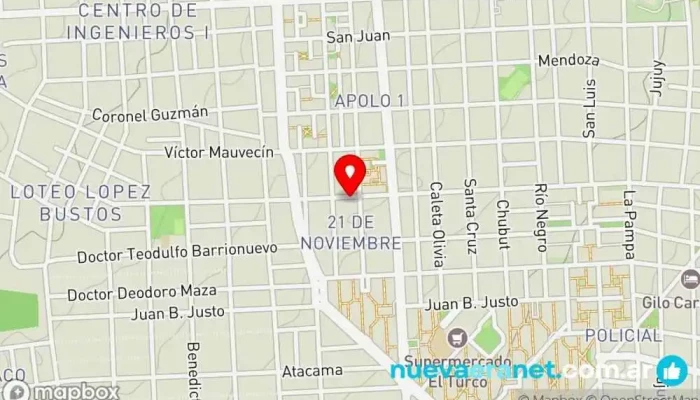 mapa de Panadería Facturas Panadería en San Fernando del Valle de Catamarca