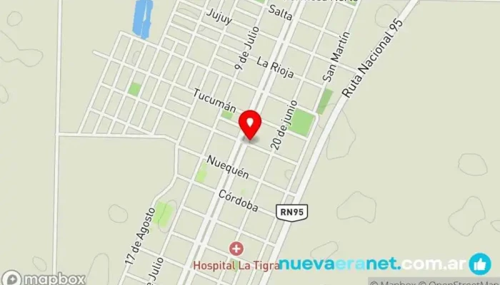 mapa de Panaderia Familia Pinatti Panadería en La Tigra