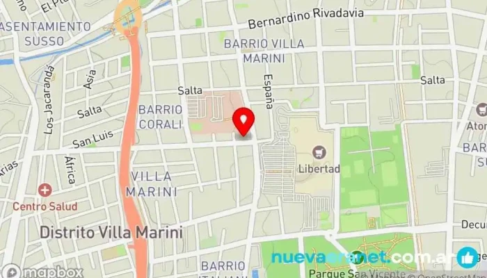 mapa de Panaderia Fiambres Panadería en Godoy Cruz