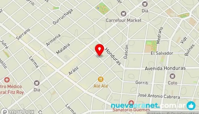 mapa de Panadería Galli Panadería, Pastelería francesa en Cdad. Autónoma de Buenos Aires