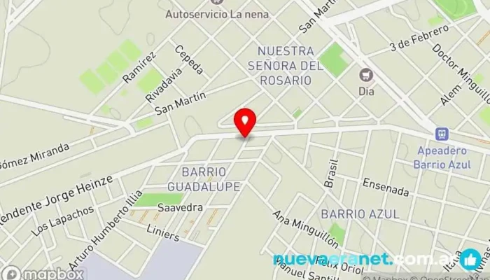 mapa de Panadería Gamora Panadería en Crespo