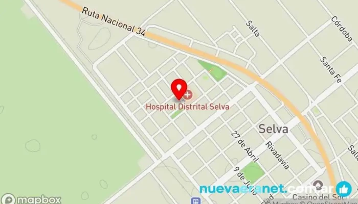mapa de Panaderia Genesis Panadería en Selva