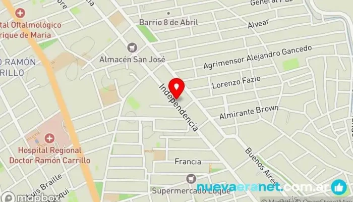 mapa de Panaderia Gilardi Panadería en Santiago del Estero