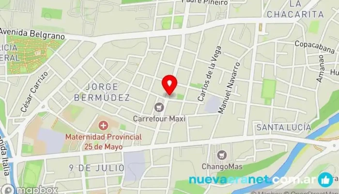 mapa de Panadería Guadalupe Panadería en San Fernando del Valle de Catamarca
