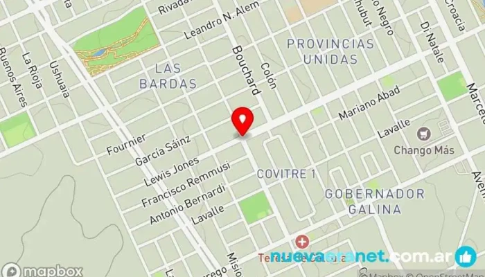mapa de Panadería Guadalupe Panadería en Puerto Madryn