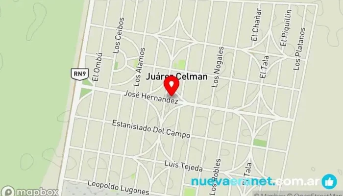 mapa de Panaderia Guzman Panadería en Juárez Celman