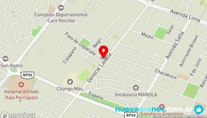 mapa de Panaderia Hay Dee Licias Panadería en San Martín