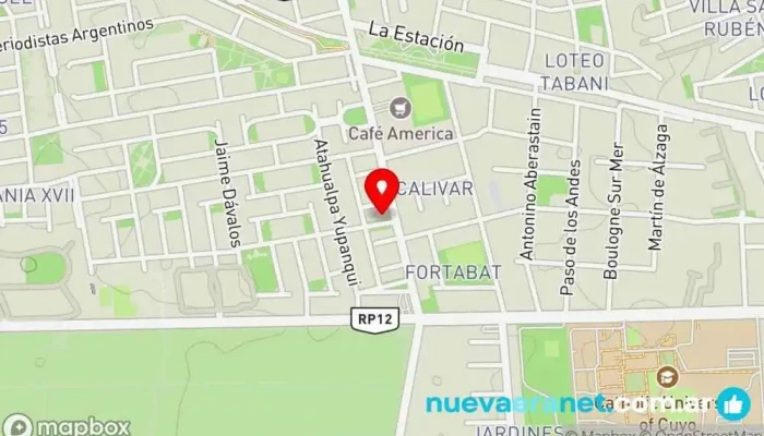 mapa de Panadería Iberia Panadería en Rivadavia