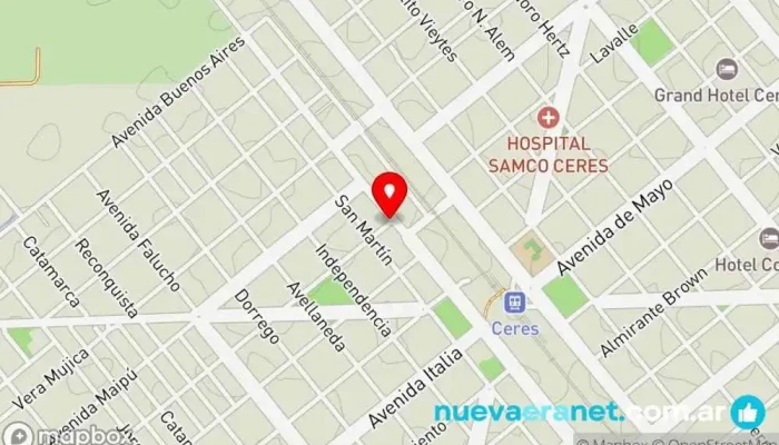 mapa de Panadería independencia Panadería en Ceres