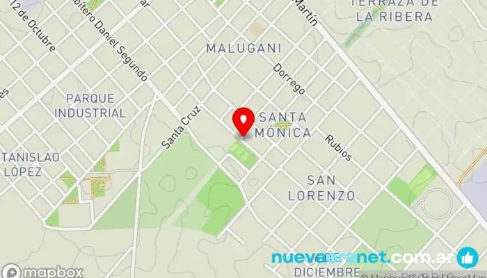 mapa de Panaderia Iris Panadería en Villa Constitución
