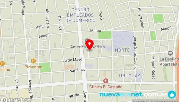 mapa de Panadería Italia Panadería en J5400FBB