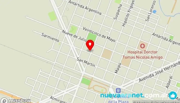 mapa de Panadería Itati. Tienda de alimentación en Presidencia de la Plaza