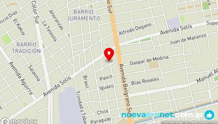 mapa de Panaderia jorgito hnos syago Panadería en Santiago del Estero